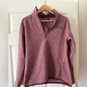 Patagonia Women's Heathered Pink Pullover